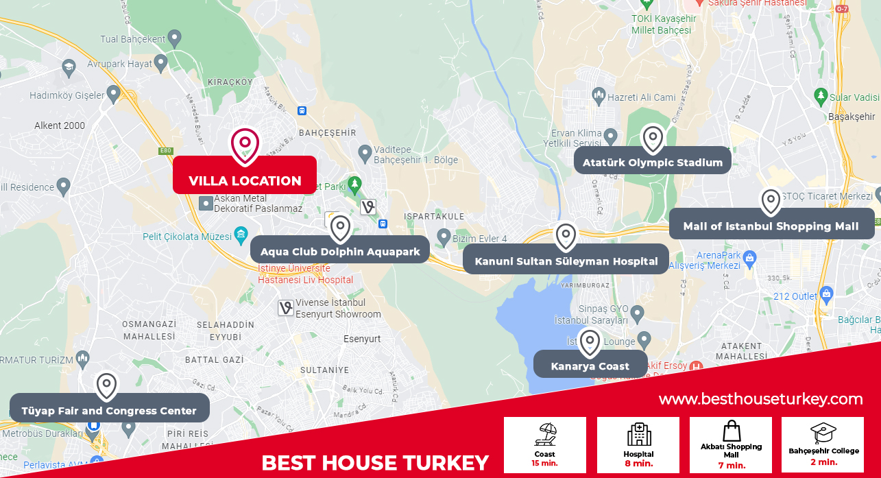 besthouse projeler Villa For Sale In Istanbul – Gardenya