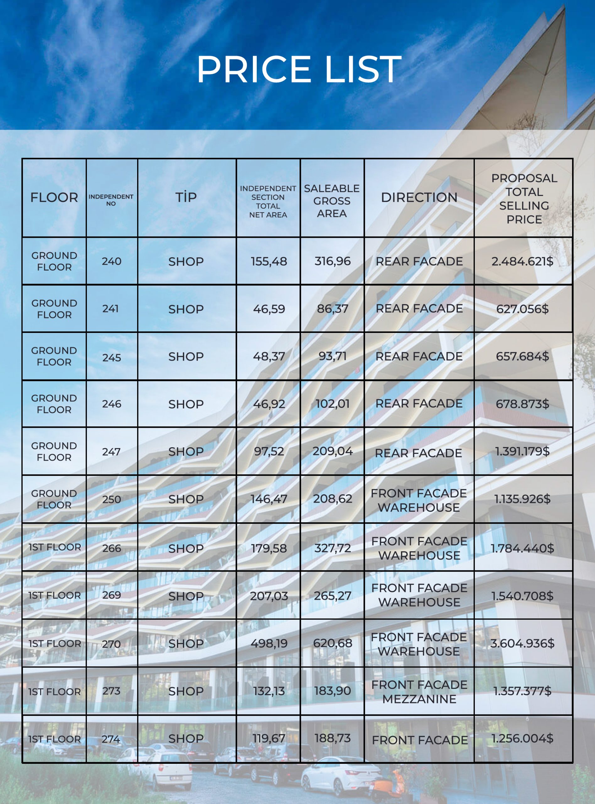 PRICE LIST YENI scaled